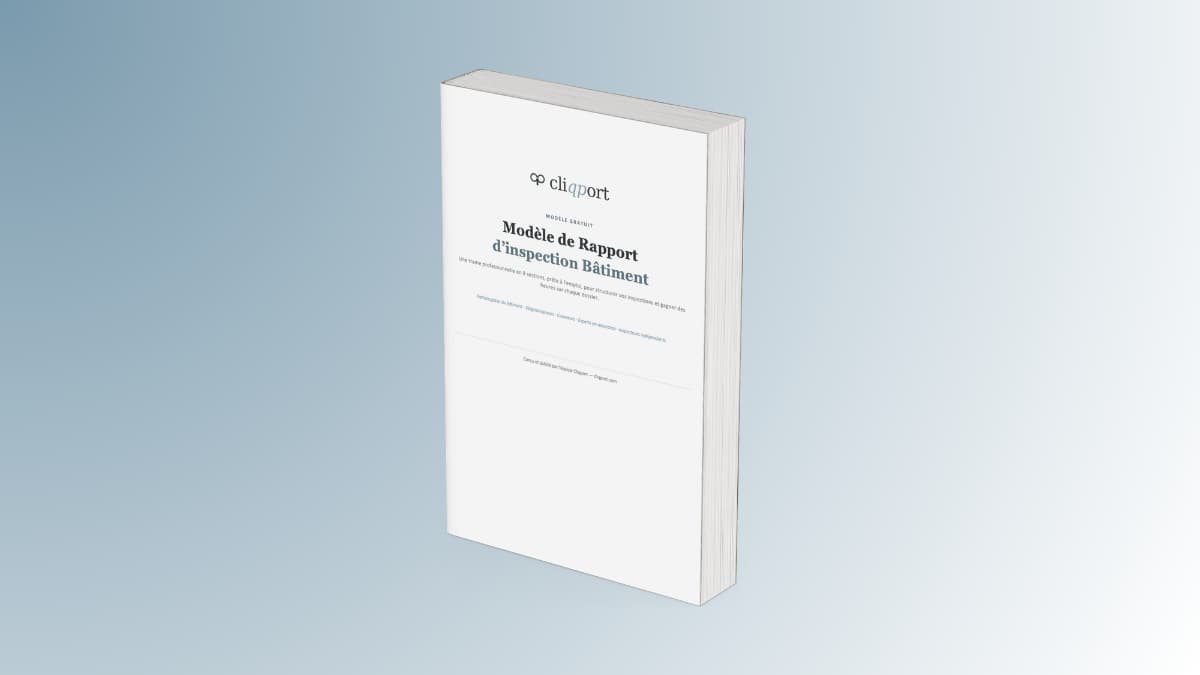 Modèle de rapport d'inspection bâtiment : structure professionnelle en 8 sections